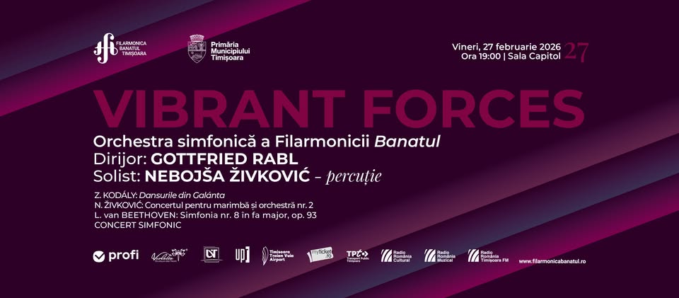 VIBRANT FORCES | Dirijor: Gottfried Rabl, solist: Nebojša Živković – percuție