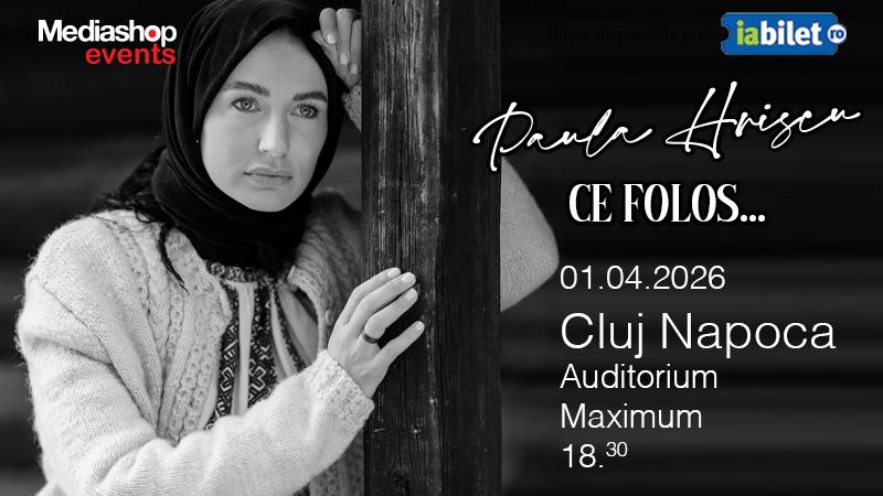 Cluj-Napoca • Concert de pricesne cu Paula Hriscu • 1 aprilie