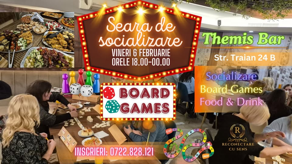 6 februarie: BOARD GAMES by ReConectare cu SenS