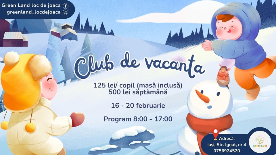 Club de vacanță – sǎptǎmâna tărâmului de gheață