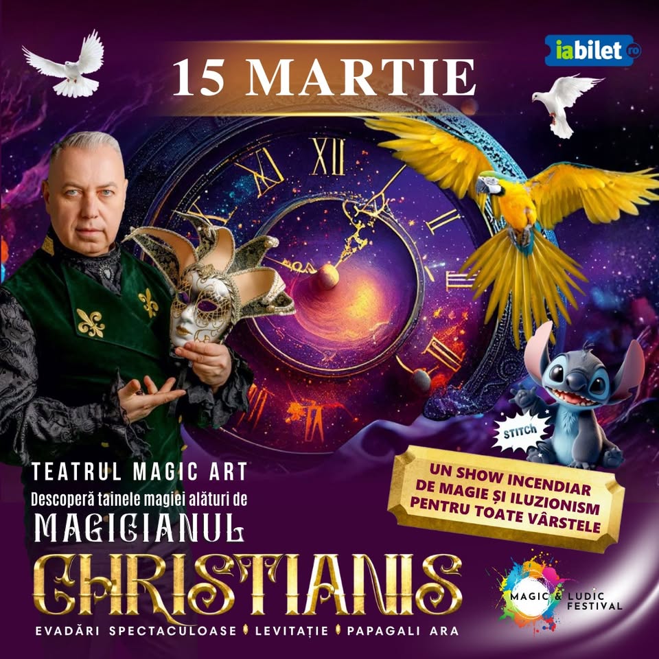 Spectacol de magie | Magicianul Christianis | Teatrul Magic ART |