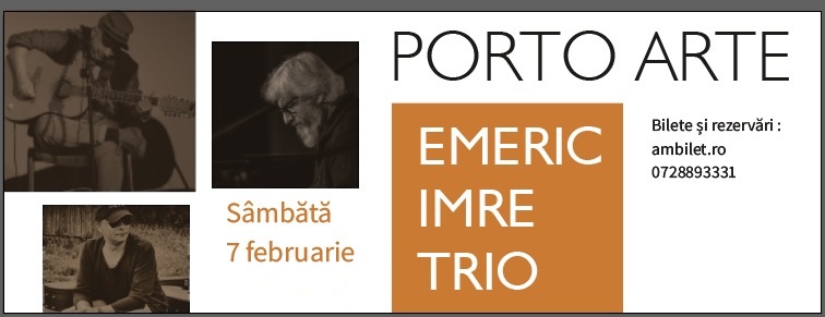 Concert EMERIC IMRE TRIO de la ora 17:00