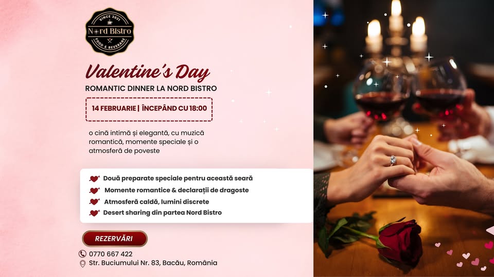 💘 Valentine’s Day – Romantic Dinner la Nord Bistro 💘