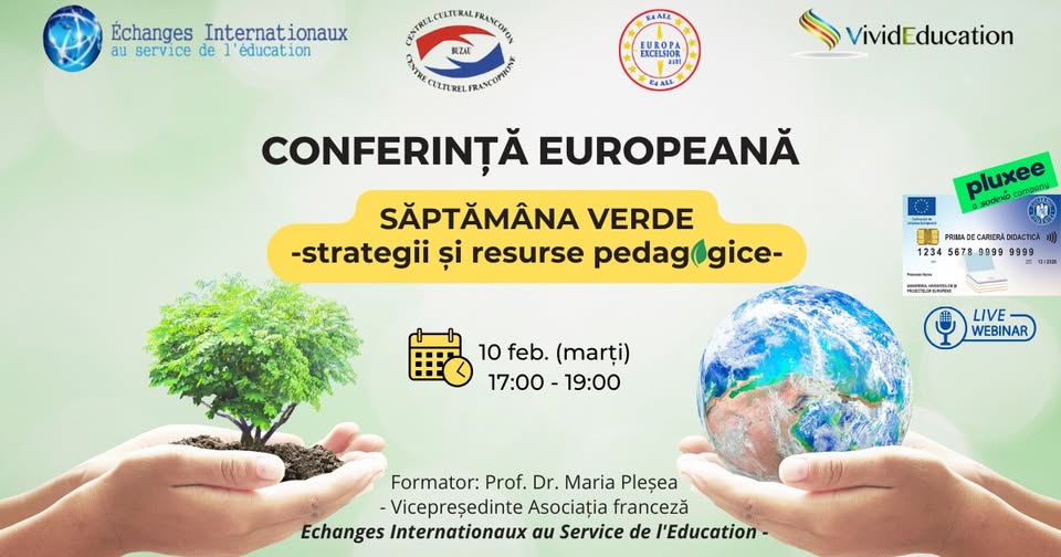 Conferință europeană online „Săptămâna verde – strategii și resurse pedagogice”