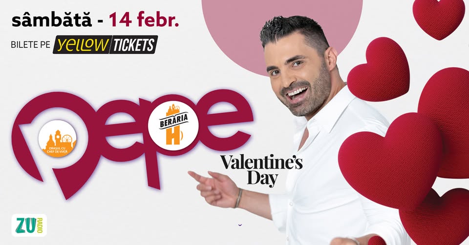Pepe & Band – Concert de Valentine’s Day la Berăria H
