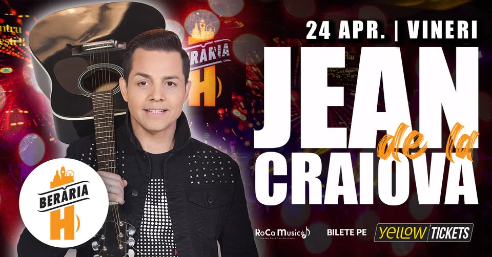 Jean de la Craiova în concert la Berăria H pe 24 aprilie