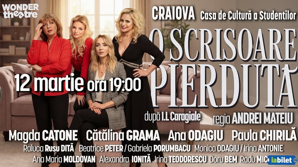 O SCRISOARE PIERDUTĂ la Craiova
