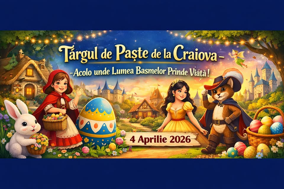 🌸 Târgul de Paște de la Craiova – Acolo unde Lumea Basmelor Prinde Viață! 🌸