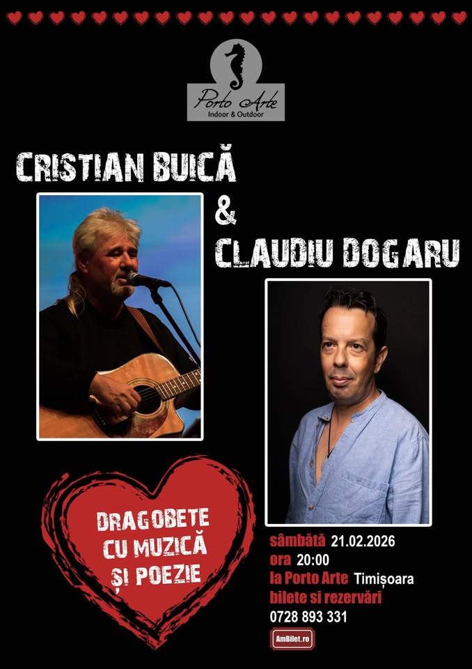 Spectacol de muzica si poezie Cristi Buica & Claudiu Dogaru