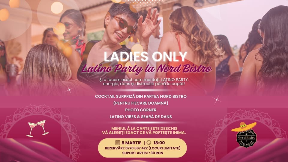 💃🔥 LADIES ONLY – 8 MARTIE LATINO PARTY 🔥💃