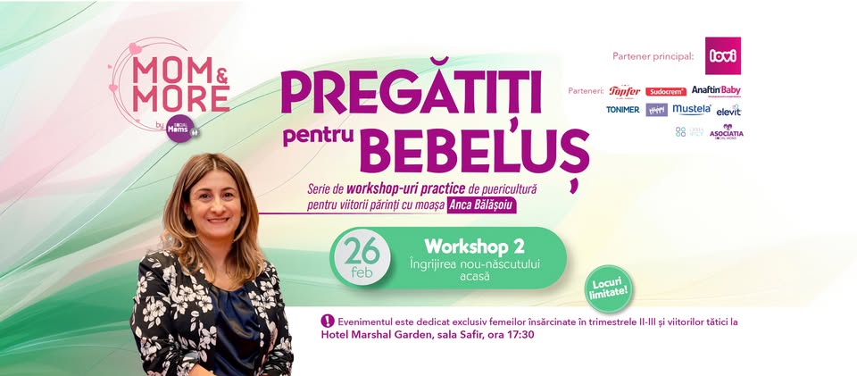 MOM&MORE: Pregătiți pentru bebeluș – Îngrijirea nou-născutului acasă