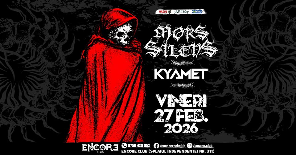 Mors Silens (HU) x Kyamet (RO) live in Encore Club | 27.02.2026