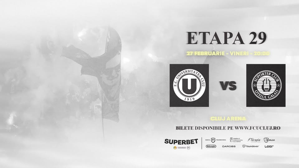 SUPERLIGA | FC Universitatea Cluj – SC Oțelul Galați