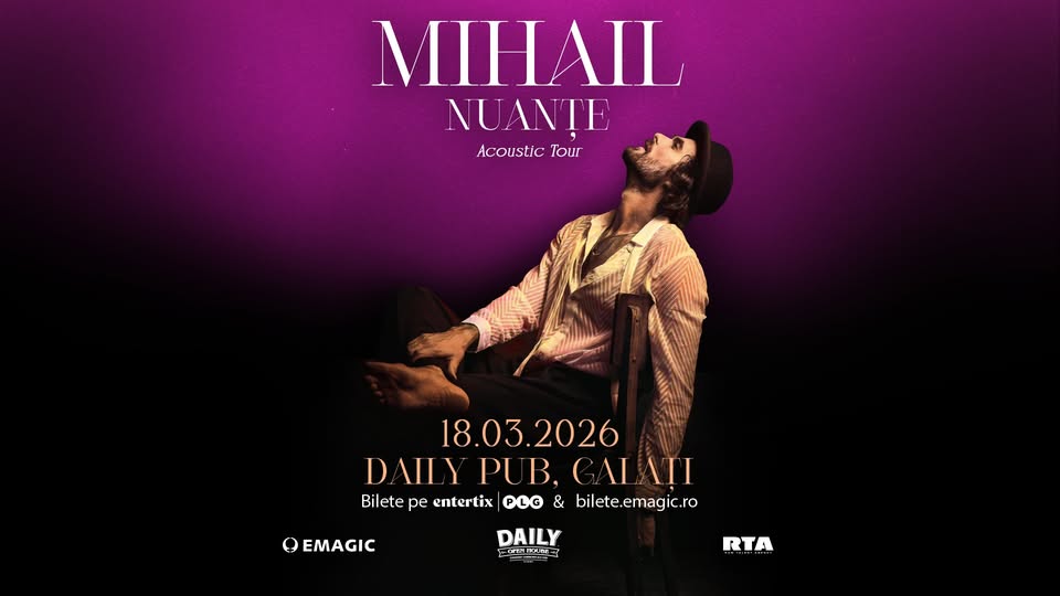 SOLD OUT > Mihail ● Nuanțe – Acoustic Tour ● Daily Pub