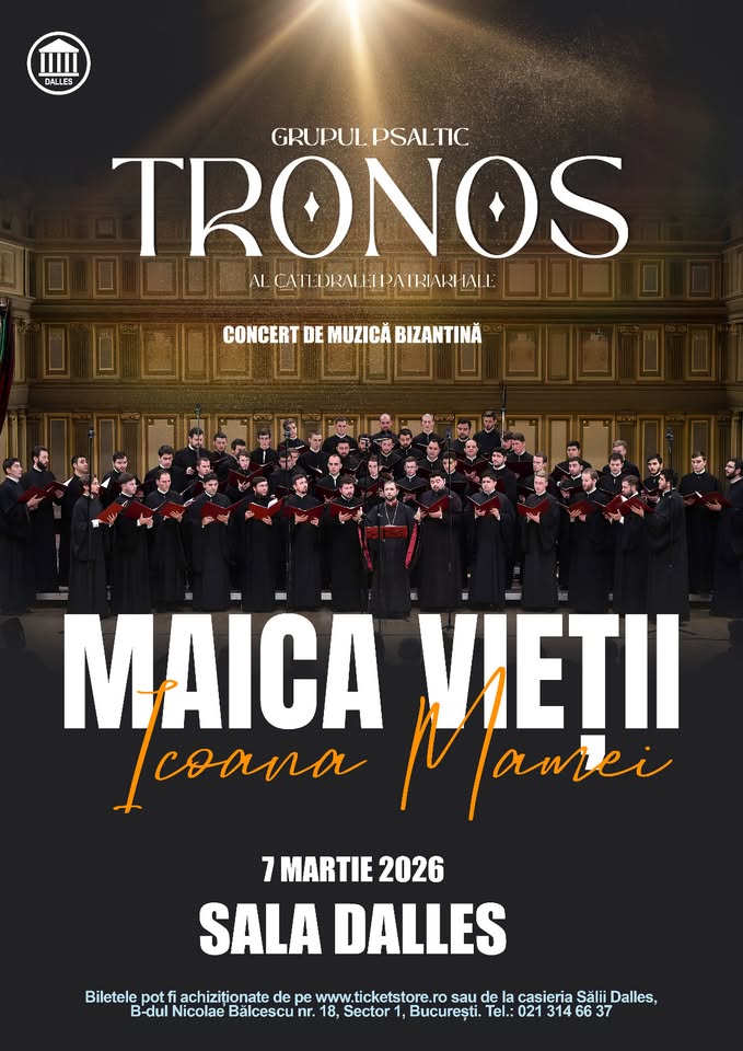 TRONOS -Maica Domnului – Icoana Mamei: O seară ca o rugăciune la Sala Dalles