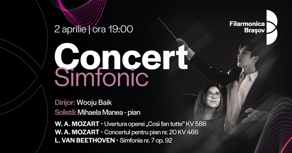 Wooju Baik, Mihaela Manea și orchestra Filarmonicii Brașov în concert