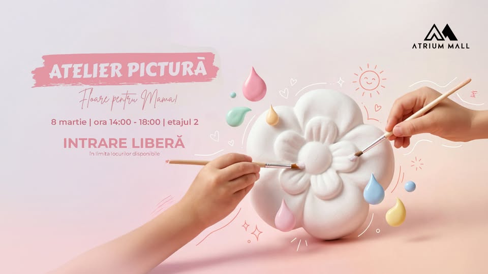 Floare pentru Mama – Atelier de pictură pe ipsos
