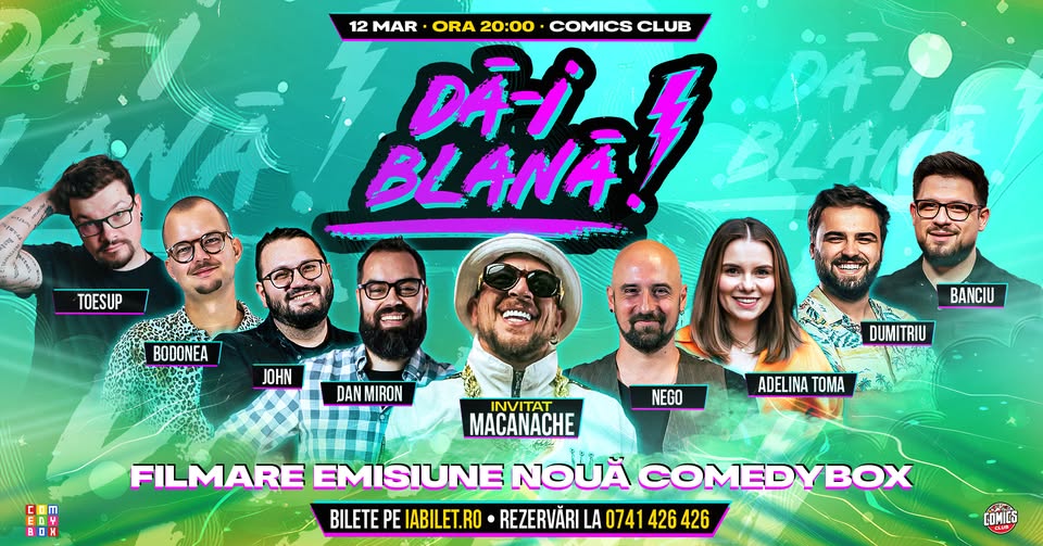 DĂ-I BLANĂ! | Filmare ComedyBox | Invitat: Macanache