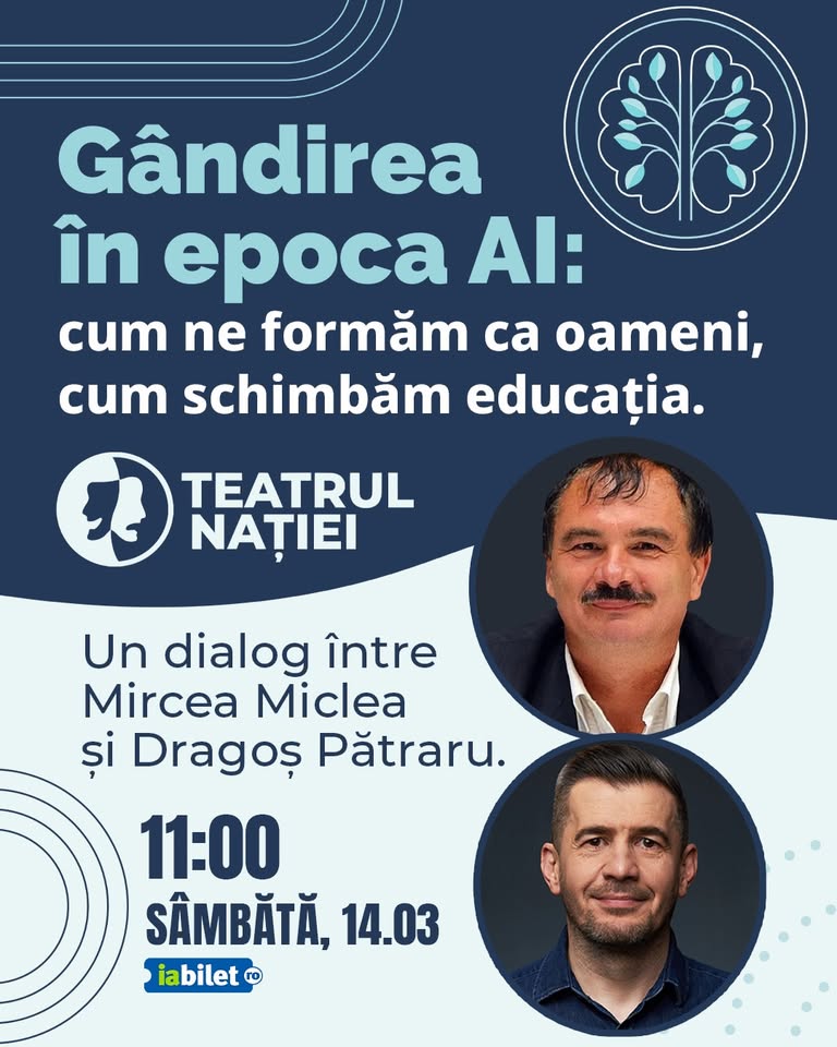 Workshop cu Mircea Miclea și Dragoș Pătraru — Teatrul Nației