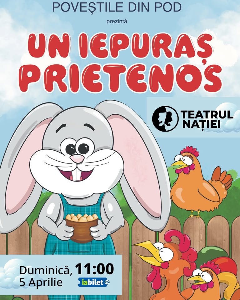 Teatru pentru copii: Un iepuraș prietenos — Teatrul Nației