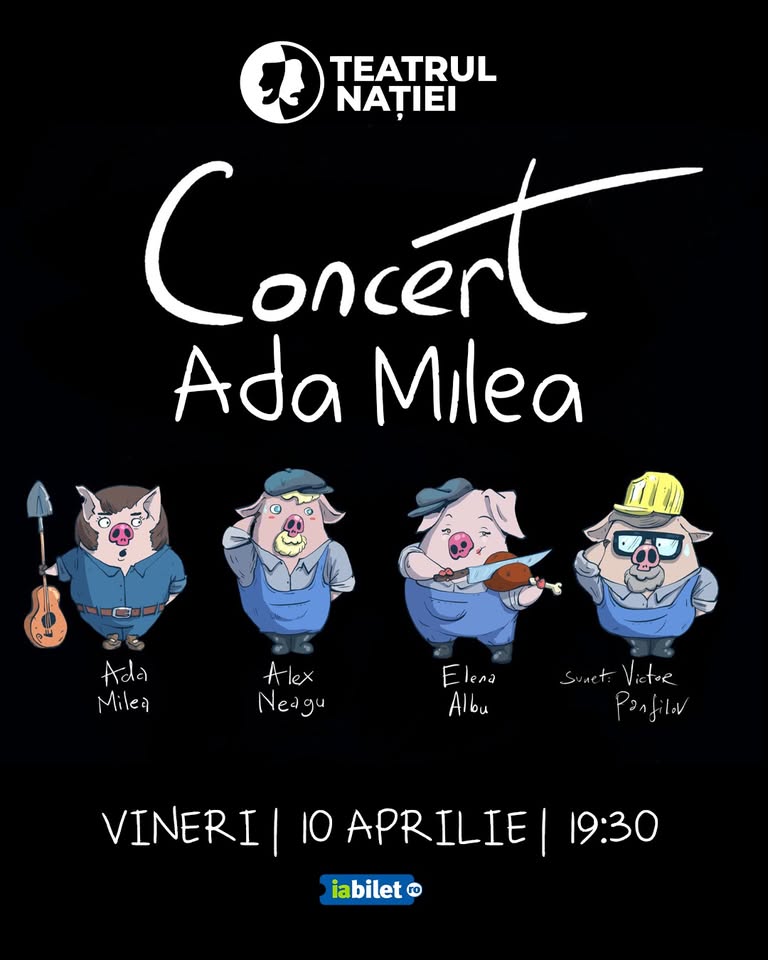 Concert Ada Milea, cu Alex Neagu și Elena Albu — Teatrul Nației