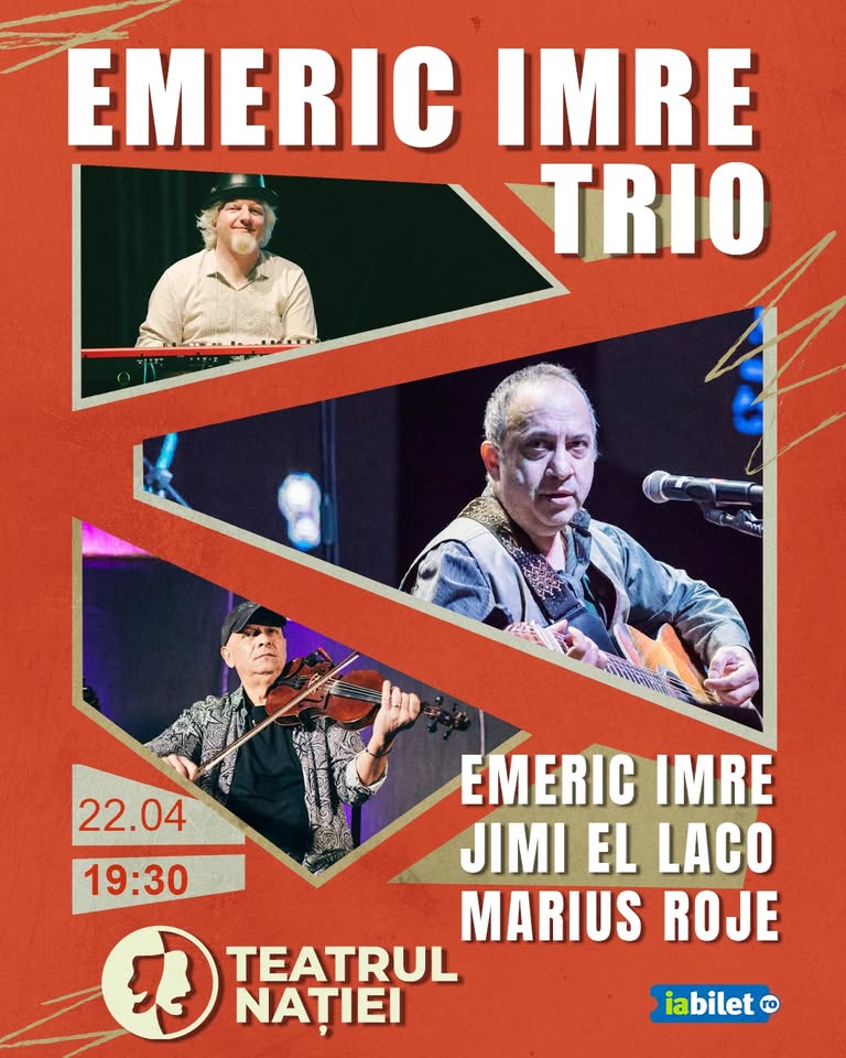 Concert Emeric Imre, Jimi El Laco și Marius Roje — Teatrul Nației
