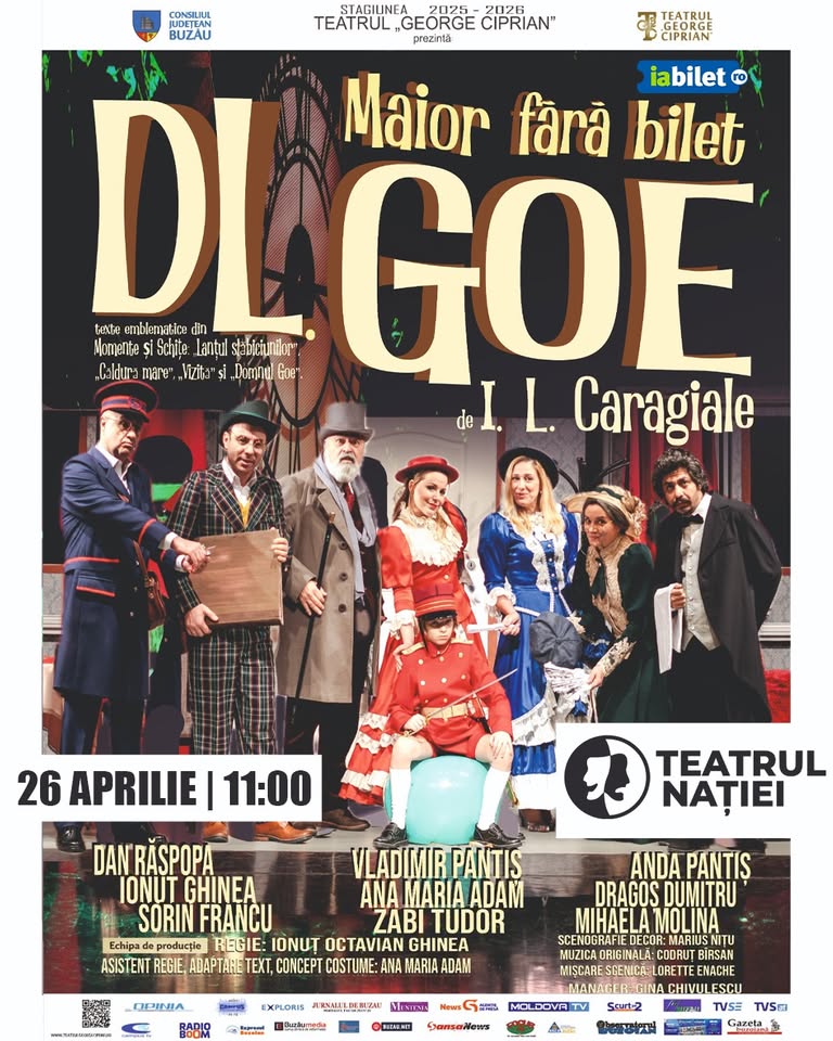 Teatru: DL Goe: Maior fără bilet — Teatrul Nației