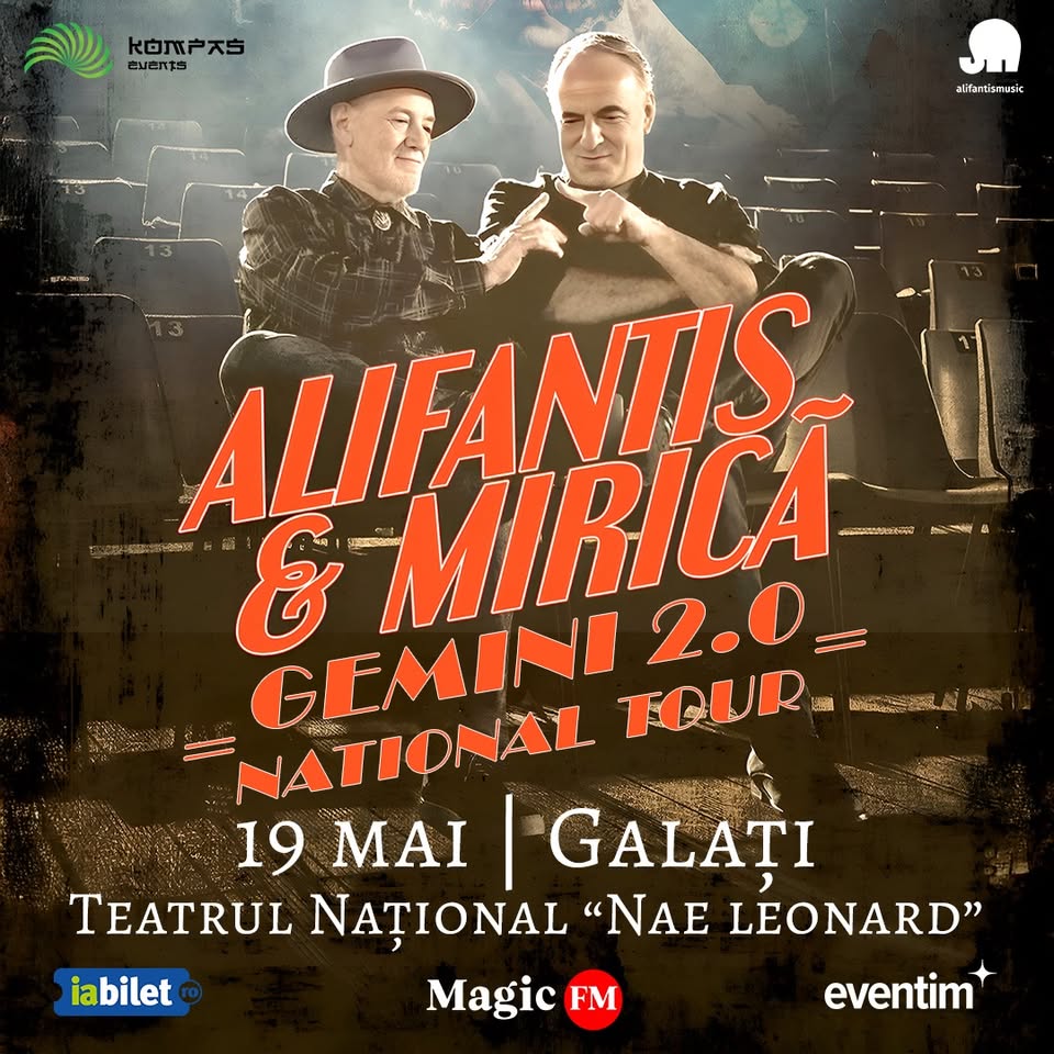 Alifantis & Mirică prezintă „GEMINI 2.0” – turneul național ajunge la Galați