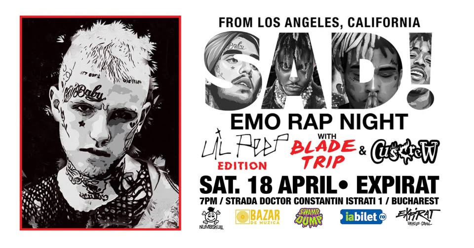 SAD! • Emo Rap night w/ Blade Trip & Cuscrew • Expirat • 18.04