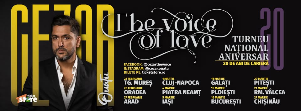 CEZAR OUATU – THE VOICE OF LOVE – Bucuresti