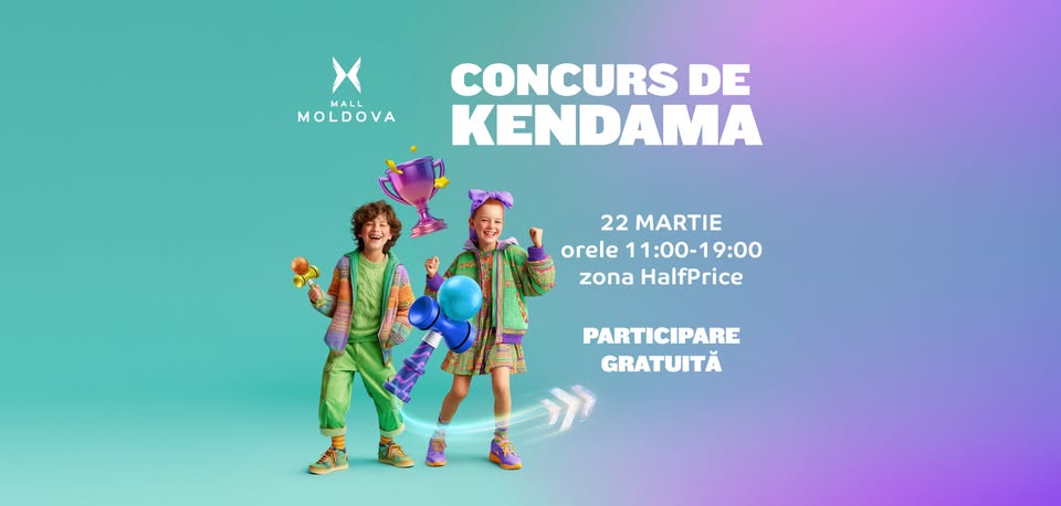 Concurs de Kendama la Mall Moldova – 22 martie 2026