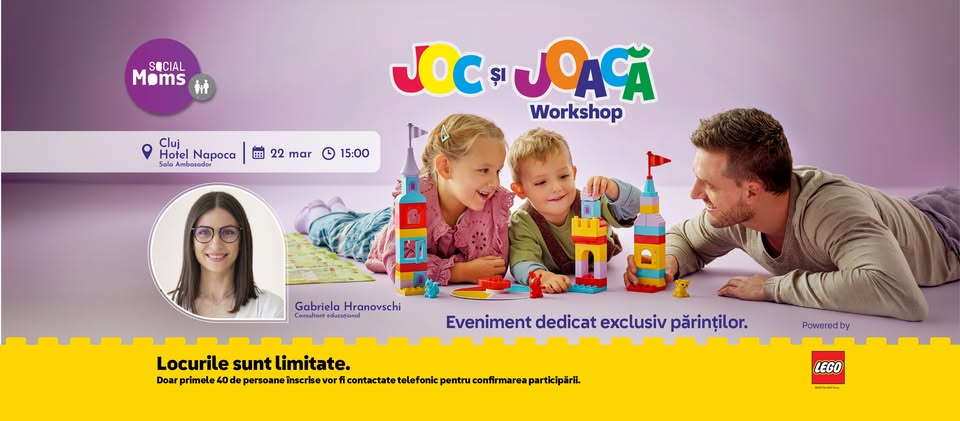 Workshop „JOC și JOACĂ” | 22 martie, Cluj-Napoca