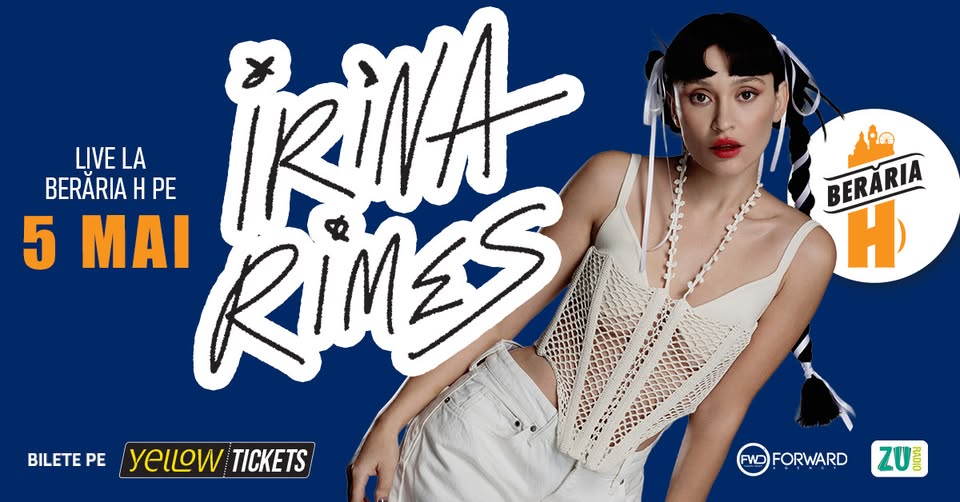 Irina Rimes în concert la Berăria H pe 5 mai