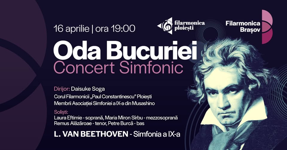 Simfonia a IX-a: Oda Bucuriei – Concert vocal-simfonic | Dirijor: Daisuke Soga