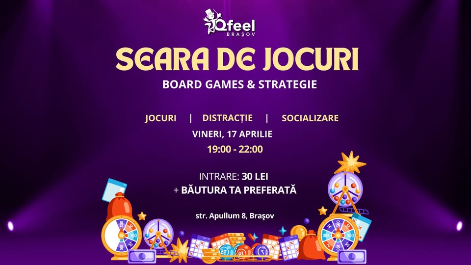 Seara de Jocuri @ Qfeel Brașov