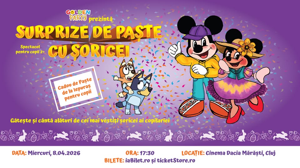 Surprize de Paște cu Mickey și Minnie/ Cluj Napoca