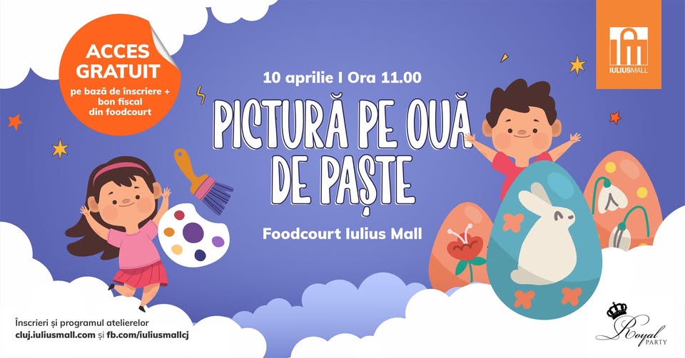 Kids Sundays – Atelier Pictură pe ouă de Paște