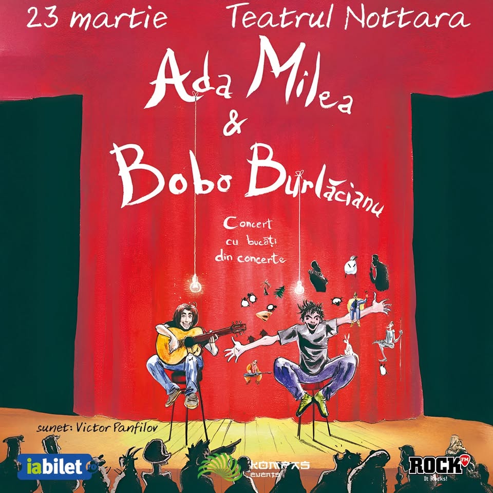 🎭 ADA MILEA & BOBO BURLĂCIANU – Concert cu bucăți din concerte