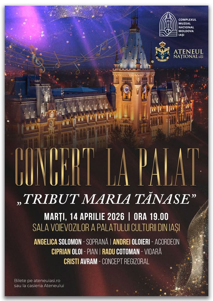 Concert la Palat | Tribut Maria Tănase | Angelica Solomon, Andrei Oloieri, Ciprian Oloi, Radu Cotoma