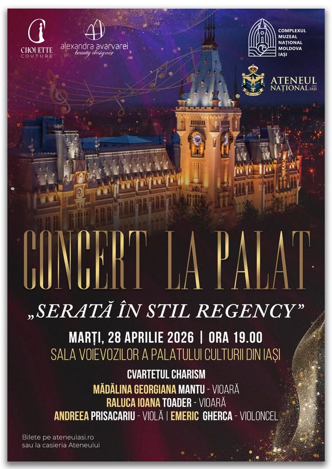Concert la Palat | Serată în stil Regency – Cvartetul Charism