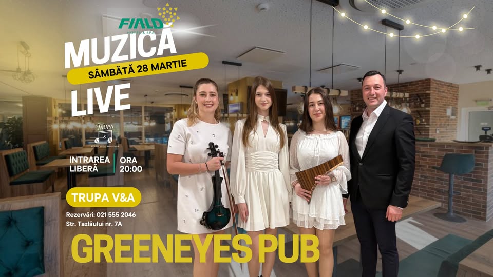 Seară de Muzică Live cu Trupa V&A la GreenEyes Pub!