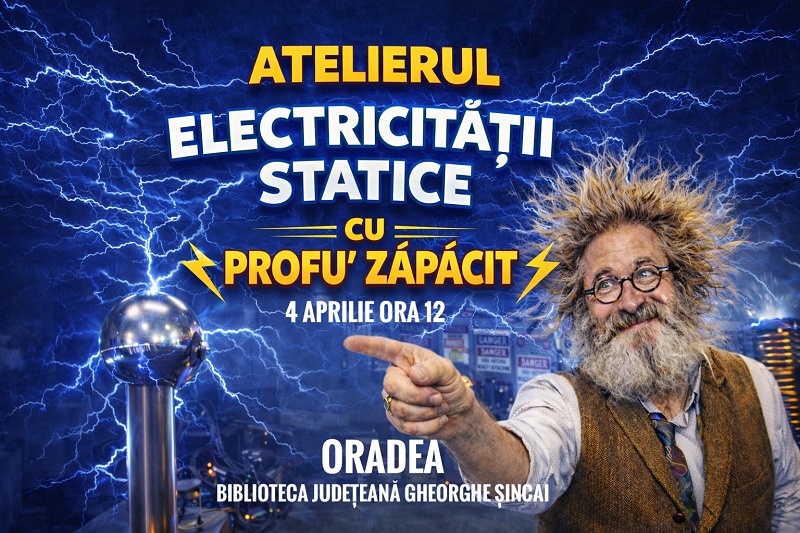 Atelierul electricității statice cu Profu’ Zăpăcit @ Biblioteca Județeană Gheorghe Șincai