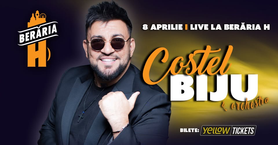 Costel Biju Live @ Berăria H pe 8 aprilie