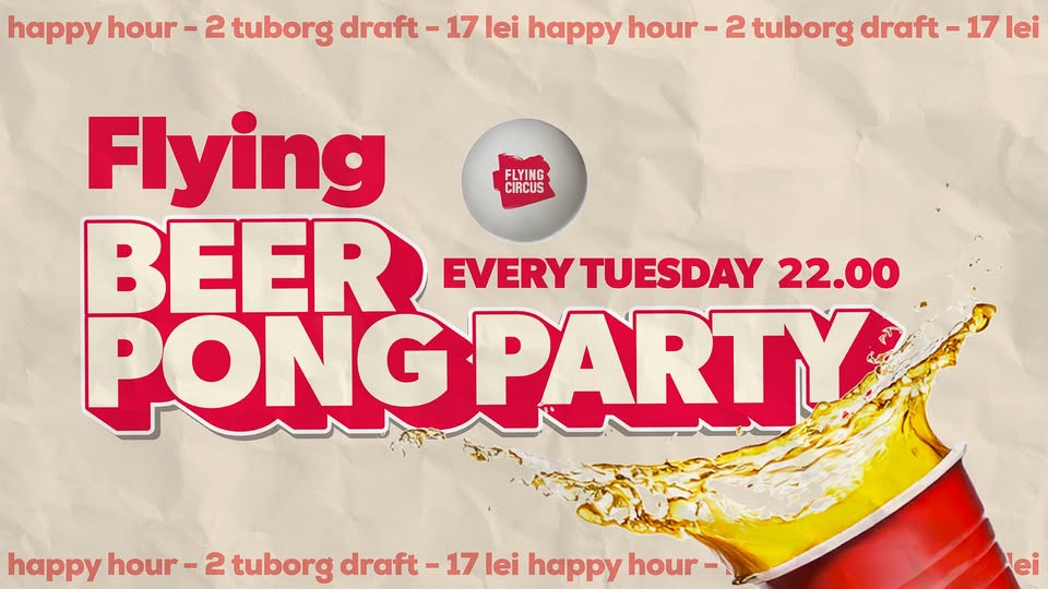 🍻 Beer Pong Party 🍻 Every Tuesday @ Flying Circus