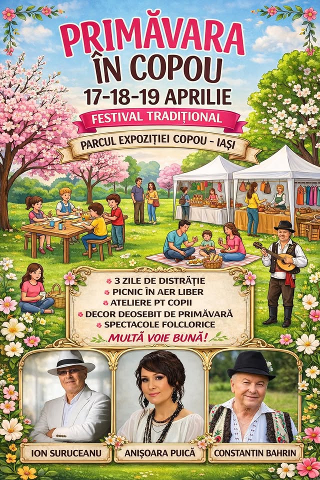 FESTIVAL TRADIȚIONAL”Primăvară în Copou”