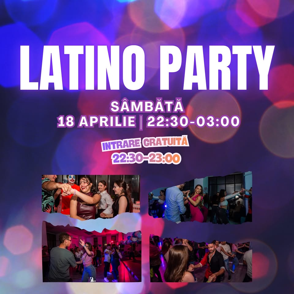 Latino Party | Sâmbătă 18 Aprilie|VIVADANCE Craiova