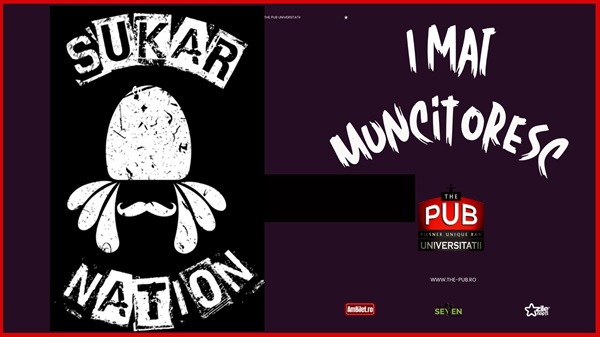 1 Mai Muncitoresc cu Sukar Nation@The Pub Universității
