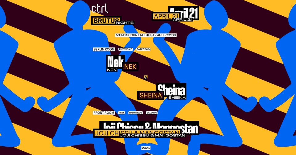 BRUTUS NIGHTS: Nek & Sheina, Joji Chissu & Mangostan