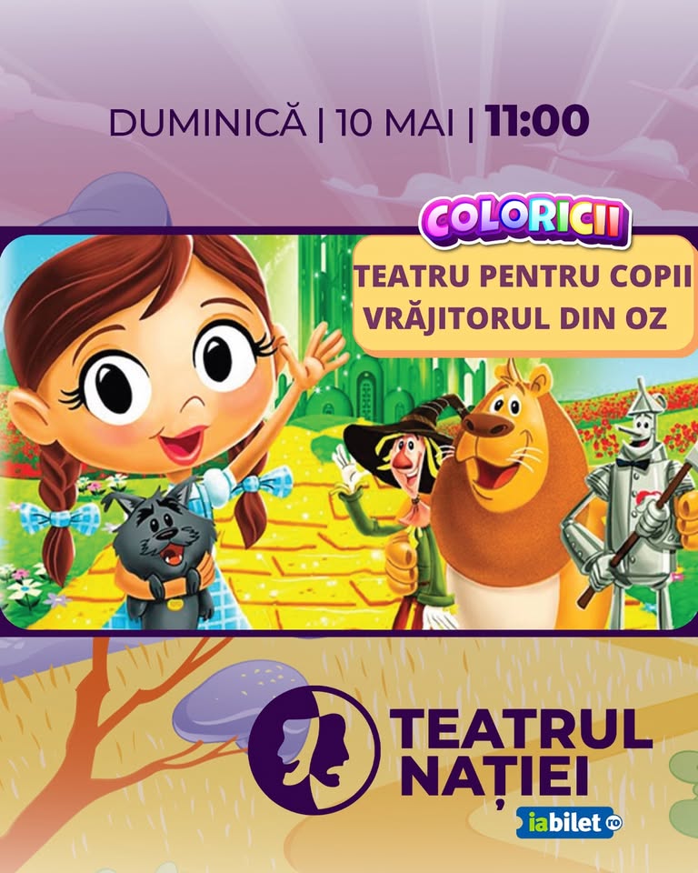 Teatru pentru copii: Vrăjitorul din Oz — Teatrul Nației