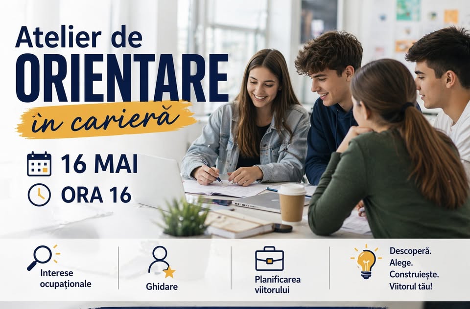 Atelier de orientare în carieră – adolescenți